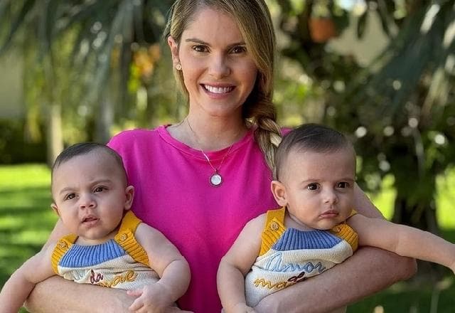 Bárbara Evans celebra o primeiro aniversário dos gêmeos com festa luxuosa