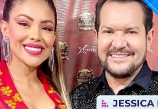 Jéssica Rodrigues e Ximbinha em foto